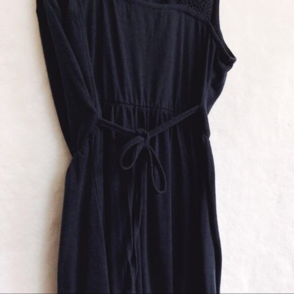 Atmosphere Dark Blue Sleeveless Pattern Dress - Picture 8 of 8